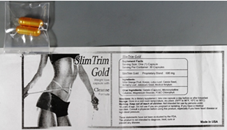 Produits amaigrissants non autorisés - Slim Trim Gold, gélules