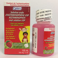 Solution orale d’acétaminophène (160 mg/5 ml) à saveur de fraise pour les enfants, de marque Option+