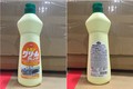 Nettoyant en crème au citron Daiso – étiquettes avant et arrière