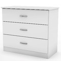 Libra 3-drawer chest – White