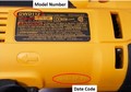 Location of Model Number and Date Code (the date code pictured is not within the recall date range)