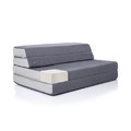 LUCID Folding Mattress-Sofa set-up as a sofa