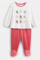 Pyjama 2 pièces en velours avec 9 chouettes de marque Obaïbi. Numéro de modèle 89855.