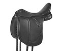 Black full grain European leather Collegiate riding saddle