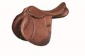 Brown full grain European leather Collegiate riding saddle