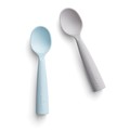 Teething spoon set Aqua and Grey