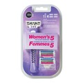 Ditto 5Blade Razors with Refill Cartridges - Women