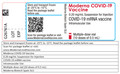 Vial label for Moderna COVID-19 Vaccine with English-only labelling