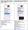 Vial labels for Janssen COVID-19 Vaccine with English-only labelling