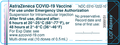Appendix A - Vial and carton labels for AstraZeneca COVID-19 Vaccine with English-only labelling (US-labelled supply)