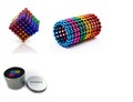 Elsatsang 5MM 216 Pieces Magnets Sculpture Building Blocks (Rainbow)