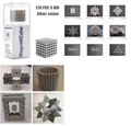 Elsatsang 5MM 216 Pieces Magnets Sculpture Building Blocks Toys (Silver)