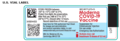 Appendix A – Vial and Carton Labels for Moderna COVID-19 Vaccine with English-only Labelling (US-labelled supply)