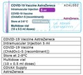 Appendix A: Vial label for AstraZeneca COVID-19 Vaccine with English-only labelling (COVAX-labelled supply)