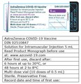 Appendix B: Vial labels for AstraZeneca COVID-19 Vaccine with Health Canada approved English and French labelling (Canadian-labelled supply)
