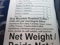 Ingredients-Blue Mountain  Roasted Coffee