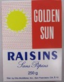 Golden Sun brand Seedless Raisins - french