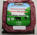 Kirkland Signature Organic Lean Ground Beef - 1.8 kilograms