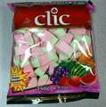 Clic brand strawberry flavored marshmallow - 250 grams