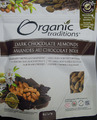 Dark Chocolate Almonds (front) - 227 grams
