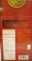 Back label - Chocolat Alprose Brand 52% Cacao Premium Dark Chocolate
