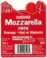 Okanagan's Choice Cheese	Mozzarella Fromage râpé en filaments - 200 g