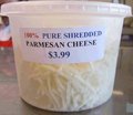 100% Pure Shredded Parmesan Cheese