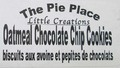 The Pie Place-Biscuits aux avoine et pepites de chocolats