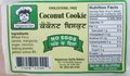 Coconut Cookie - 4536 grams