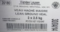 Lean Ground Veal - 2 x 2.5 kg