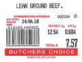 « Lean Ground Beef » - Format variable