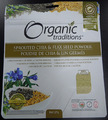Organic Traditions - Poudre de chia et lin germés - 227 grammes