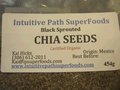 Intuitive Path SuperFoods - Black Sprouted Chia Seeds Certified Organic (454 grammes)