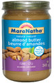 Beurre d'amandes naturel de marque MaraNatha – cru sans sodium - 340 g
