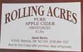 Rolling Acres: Pure apple cider - Unpasturized - 4 Litre