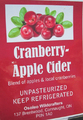 Osoleo Wildcrafters Cranberry-Apple Cider Unpasteurized