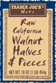 Raw California Walnut Halves & Pieces