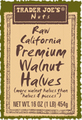 Raw California Premium Walnut Halves