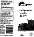 sunspun - chili powder - 500 grams