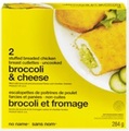 No Name brand Broccoli and Cheese Stuffed Breaded Chicken Breast Cutlettes - Uncooked - 284 grams