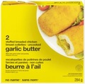 No Name brand Garlic Butter Stuffed Breaded Chicken Breast Cutlettes - Uncooked - 284 grams