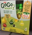 GoGo squeeZ - Pomme poire - 4 x 90 grams