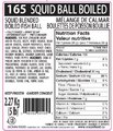 Mélange de calmar – boulettes de poisson bouillie Squid Ball Boiled