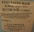 Mannarich Food: Fish Paste with Dace - 5 pounds