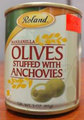 Roland: Manzanilla Olives stuffed with Anchovies – 85 grams (3 ounces)