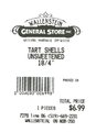 Wallenstein General Store Inc. - 4 inch unsweetened tart shells