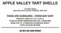 Apple Valley - Tart Shells