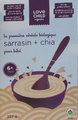 Love Child Organics céréale biologique sarrasin et chia pour bébé - 227 grammes