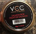 Œufs de saumon de marque VCC, verso - 50 grammes