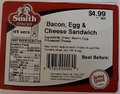 Bacon, Egg & Cheese Sandwich